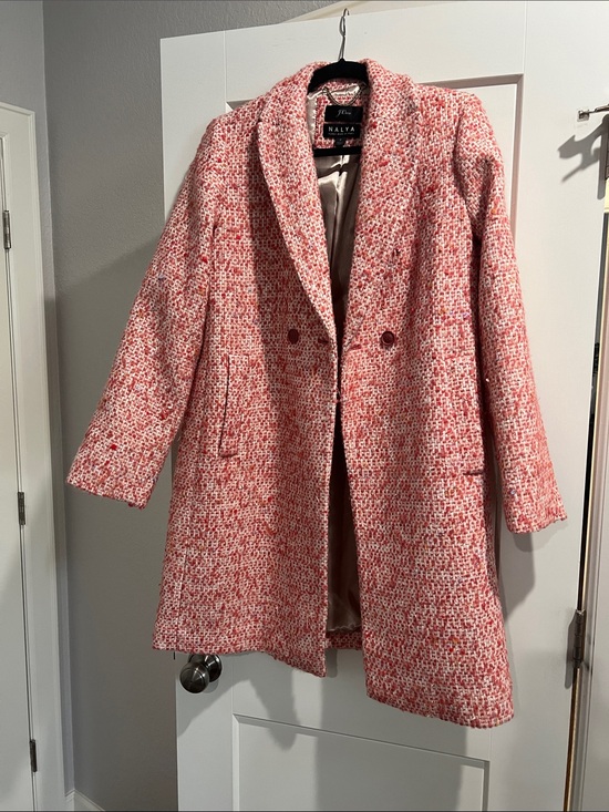 J. Crew Jackets & Blazers - J. Crew Pink Tweed Double-Breasted Pea Coat
